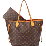 Louis Vuitton Canvas Monogram Neverfull MM Shopper Handbag