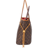 Louis Vuitton Canvas Monogram Neverfull MM Shopper Handbag