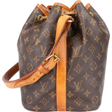Louis Vuitton Canvas Monogram Sac Noe Petit Shoulder Bag