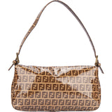 Fendi FF Monogram Baguette Vinyl Handbag