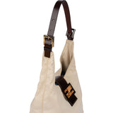 Fendi Cottton Limited Baguette Buckle Shoulder Bag
