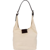 Fendi Cottton Limited Baguette Buckle Shoulder Bag