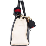 Gucci Bicolor Calfskin Bamboo Buckle Handbag