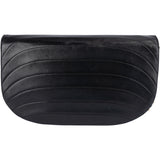 Chanel Stitching Lambskin 24K Gold Halfmoon Single Flap Shoulder Bag