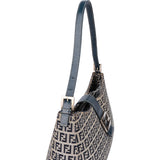 Fendi FF Monogram Baguette Buckle Shoulder Bag