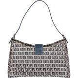 Fendi FF Monogram Baguette Buckle Shoulder Bag