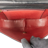 Chanel Stitching Lambskin 24K Gold Halfmoon Single Flap Shoulder Bag