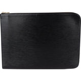 Louis Vuitton Noir Epi Leather Laptop Clutch