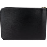 Louis Vuitton Noir Epi Leather Laptop Clutch