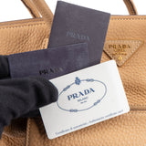 Prada Beige Leather Vitello Handbag