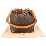 Louis Vuitton Canvas Monogram Sac Noe Petit Shoulder Bag