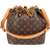 Louis Vuitton Canvas Monogram Sac Noe Petit Shoulder Bag