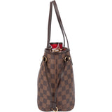 Louis Vuitton Damier Ebene Monogram Neverfull PM Handbag
