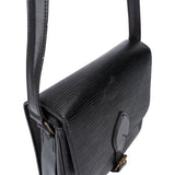 Louis Vuitton Noir Epi Leather Cartouchiere MM Crossbody Bag