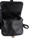 Louis Vuitton Noir Epi Leather Cartouchiere MM Crossbody Bag