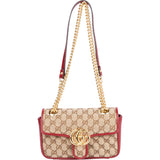 Gucci Quilted GG Monogram Marmont Mini Crossbody Bag