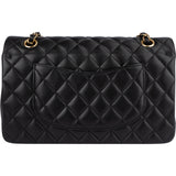 Chanel Quilted Lambskin CC Medium Double Flap Crossbody Bag