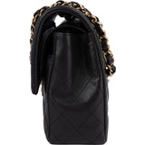 Chanel Quilted Lambskin CC Medium Double Flap Crossbody Bag