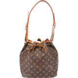 Louis Vuitton Canvas Monogram Sac Noe Petit Shoulder Bag