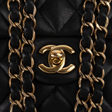 Chanel Quilted Lambskin CC Medium Double Flap Crossbody Bag