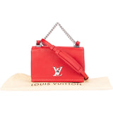 Louis Vuitton Red Leather Lockme Crossbody Bag