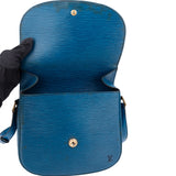 Louis Vuitton Bleu Epi Leather Saint Cloud GM Crossbody Bag