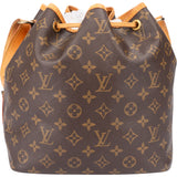 Louis Vuitton Canvas Monogram Sac Noe Petit Shoulder Bag
