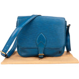 Louis Vuitton Bleu Epi Leather Cartouchiere MM Crossbody Bag