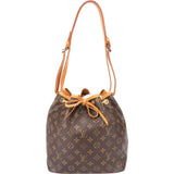 Louis Vuitton Canvas Monogram Sac Noe Petit Shoulder Bag