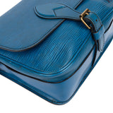 Louis Vuitton Bleu Epi Leather Cartouchiere MM Crossbody Bag