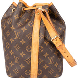 Louis Vuitton Canvas Monogram Sac Noe Petit Shoulder Bag