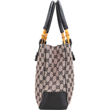 Gucci GG Monogram Bamboo Handbag