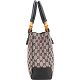 Gucci GG Monogram Bamboo Handbag