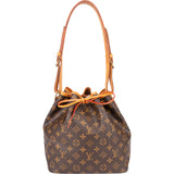 Louis Vuitton Canvas Monogram Sac Noe Petit Shoulder Bag