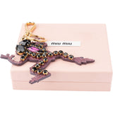 Miu Miu Rare Crystal Frog Pendant