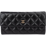 Chanel Quilted Lambskin Flap Wallet