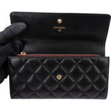 Chanel Quilted Lambskin Flap Wallet