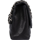 Chanel Quilted Lambskin Jumbo Single Flap Crossbody Bag