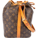 Louis Vuitton Canvas Monogram Sac Noe Petit Shoulder Bag
