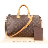 Louis Vuitton Canvas Monogram Speedy 35 Bandouliere Handbag