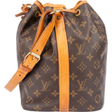 Louis Vuitton Canvas Monogram Sac Noe Petit Shoulder Bag