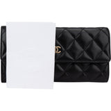 Chanel Quilted Lambskin Flap Wallet