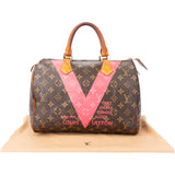 Louis Vuitton Canvas Monogram Limited V Granata Speedy 30 Handbag