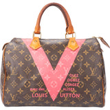 Louis Vuitton Canvas Monogram Limited V Granata Speedy 30 Handbag
