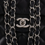 Chanel Quilted Lambskin Jumbo Single Flap Crossbody Bag