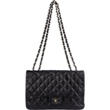 Chanel Quilted Lambskin Jumbo Single Flap Crossbody Bag