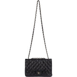 Chanel Quilted Lambskin Jumbo Single Flap Crossbody Bag