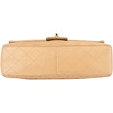 Chanel Quilted Lambskin 24K Gold Single Flap Crossbody Bag