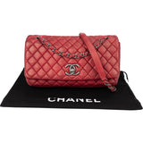 Chanel Quilted Iridescent Calfskin Single Flap Crossbody Bag