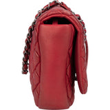 Chanel Quilted Iridescent Calfskin Single Flap Crossbody Bag